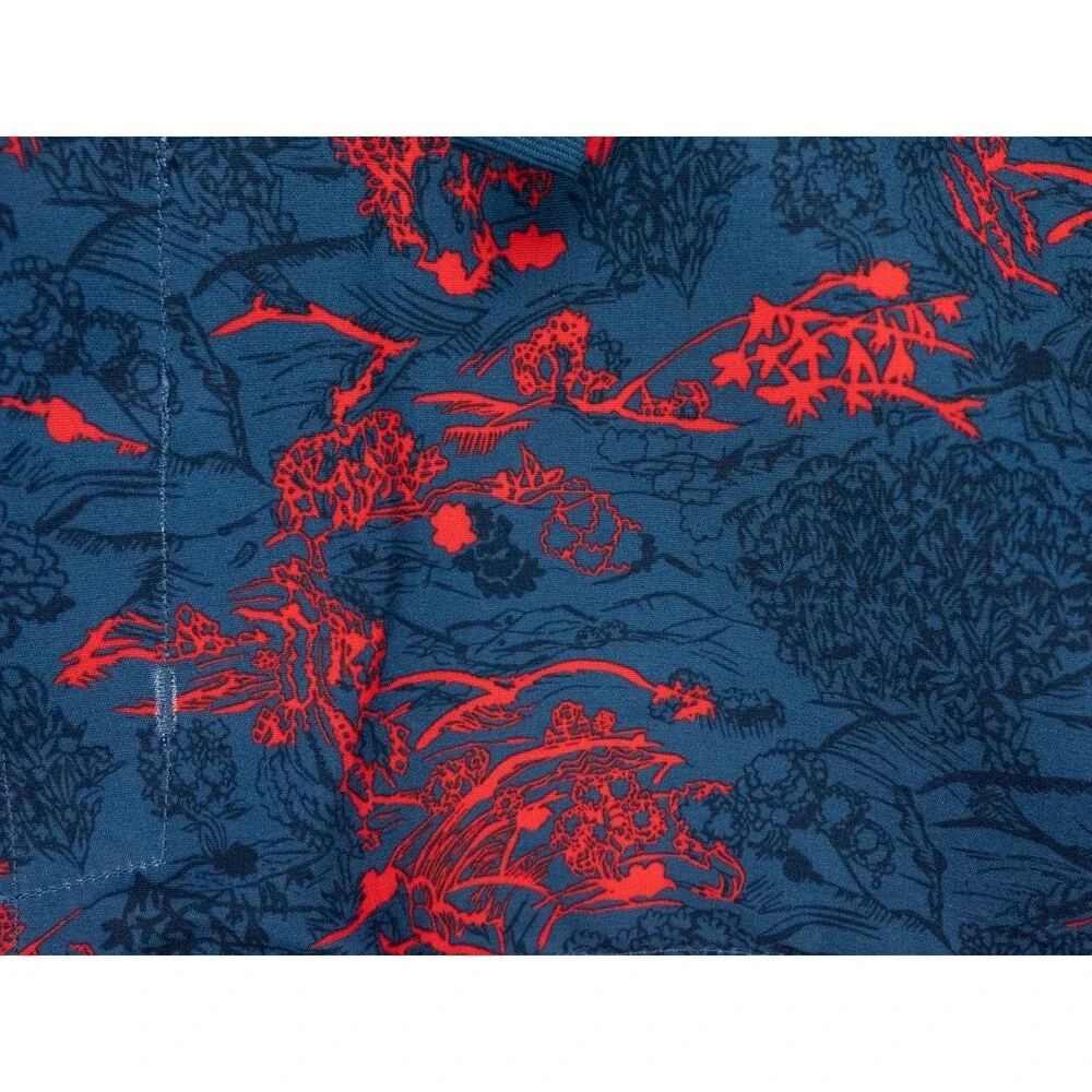 Helly Hansen Board Shorts Mens Large Blue Red Floral Print Belted Beach Surf